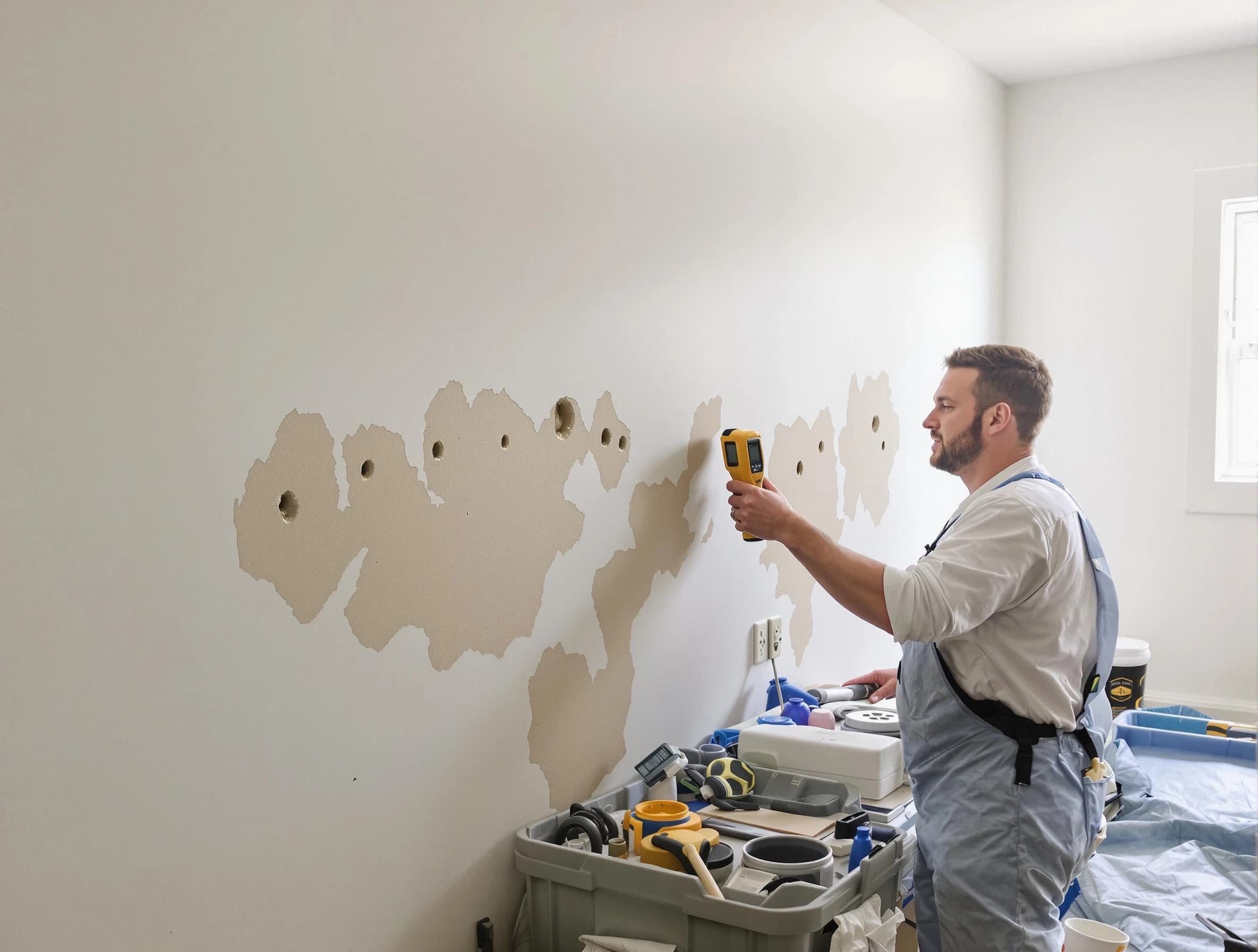 Cave Creek House Painters repairing damaged drywall in Cave Creek